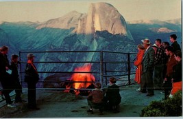 Yosemite National Park Fire Glacier Point California Postcard - £20.38 GBP