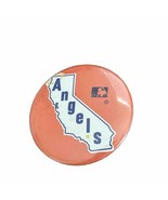 Vintage 1970s California Angels Button Pin MLB 3.5&quot; Wide - $16.46 CAD
