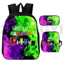 3D Printed Garten of BanBan 2 Game Backpack Children School Backpack 3 Pcs/Set C - £90.73 GBP