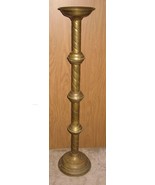 Vintage Antique 44&quot; Tall Brass Altar Church Paschal Candlestick Great Pa... - £225.06 GBP