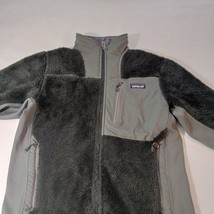 Patagonia Women Black/Gray Full Zip Polartec Thermal Pro Fleece Jacket Chest 38" image 5