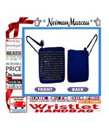 ? NEIMAN MARCUS ➕? PURSE Studded Bling WRISTLET Bag Suede CLUTCH ?BUY NOW❗? - $901.96 MXN