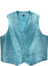 Veronelli Men&#39;s Turquoise Vest Turquoise Back 100% Polyester Sizes XL - 4XL - $19.99