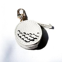 Sports Vegan Leather Bag Charm Keychain Golf - $24.75
