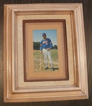 Framed autographed 1986 photo of NY Mets Manager Davey Johnson - $55.00