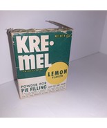 Vintage Kre-Mel Pie Filling Lemon Flavor Food Display WOW Pudding Powder - £7.93 GBP
