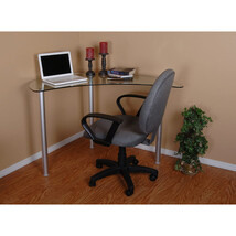 30.5 x 48.5 x 21 in. Tier One Designs Clear Glass Corner Computer Desk - $211.90