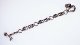Sterling Silver Leathers and Tresaures Denis Pollicino Heart Toggle Brac... - $577.16