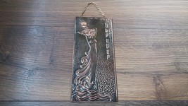 Vintage Embossed Copper Wall Decoration of the Legend of Tamar - £67.34 GBP