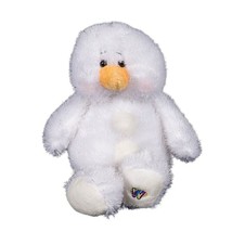 Ganz WebKinz Snowman Plush 10&quot; HM370 Eyelash Winter Christmas White Stuffed Toy - £9.38 GBP