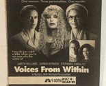 Voices From Within Tv Guide Print Ad Corbin Bernsen Jobeth Williams TPA8 - $5.93
