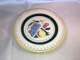 Stangl Pottery Fruits Pattern Plate 10 in Wide EUC - £11.21 GBP