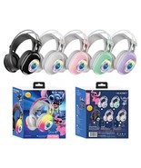 New Stitch Wireless Bluetooth Headphone Over-Ear RGB LED Light-Up Gamers... - $532.58 MXN