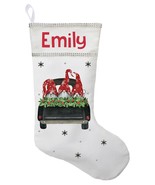 Gnome&#39;s in Truck Christmas Stocking, Gnome&#39;s in Truck Stocking, Gnomes S... - £30.30 GBP