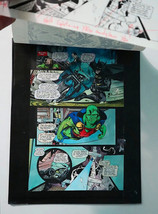 Original 1998 JLA Batman color guide art page, DC Comics Martian Manhunt... - £65.50 GBP