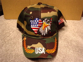 Eagle Usa American Flag #2 Baseball Cap ( Camouflage #3 ) - £8.92 GBP