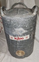 Vintage Galvanized Igloo 5 Gallon Heavy Duty Perm-A-Lined Drink Cooler S... - $89.99