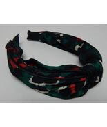 Locks &amp; Mane Fashion Wide Knotted Headband Green Forest Themed Print - $22.65 CAD