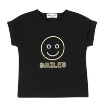 Miles the Label Smile Graphic T-Shirt Black 3M NEW - £11.57 GBP