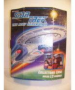 STAR TREK THE NEXT GENERATION COLLECTORS CASE W/ 28 FIGURES 14 CARDS ACC... - €117,22 EUR