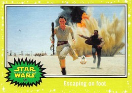 2015 Topps Star Wars Journey To The Force Awakens GREEN #95 Escaping On Foot  - £0.70 GBP