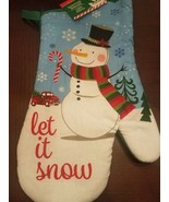 let it snow oven mitt upc 639277466273 - £14.63 GBP