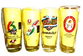 4 Selected German Breweries M3 Willibecher 0.5L German Beer Glasses - $24.95