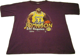Magic Johnson True Vtg 1990 Usa Salem Los Angeles La Lakers Original Xl T-SHIRT - £68.73 GBP