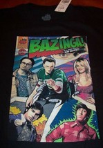 The Big Bang Theory Bazinga Cast Comic Book T-Shirt Small New Sheldon Penny - £16.07 GBP