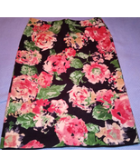 Talbots Pencil &amp; Straight Skirt Women&#39;s Size 4 Floral Print Zipper Knee ... - £14.00 GBP