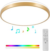 Horevo Bathroom Ceiling Light, Led Gold Flush Mount Light Fixture, Need ... - $41.98