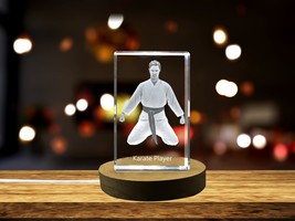 LED Base included | Karate Player 3D Engraved Crystal 3D Engraved Crystal - £31.37 GBP+