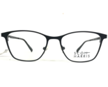 Scott Harris Eyeglasses Frames SH-624 C1 Matte Black White Square 48-16-132 - £51.18 GBP