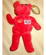 JERRY RICE 1999 SALVINO&#39;S BAMMERS SAN FRAN #80 49ers PLUSH BEAR W/TAG-FR... - £10.99 GBP