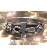 HAUNTED ANKH RING RARE EGYPTIAN GIFTS OF POWER HIGHEST LIGHT\ MAGICK  CA... - $404.44