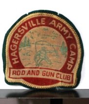 Vintage Hagersville Army Camp Rod and Gun Club Patch - £7.78 GBP