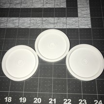 Tupperware White &quot;F&quot; Replacement Lid #296-33 Set Of 3 - $14.49