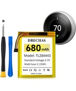 Battery for Nest Thermostat Battery (680mAh), Upgraded Li-Polymer Replac... - $12.99