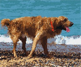 Pepita Needlepoint Canvas: Dogs at The Ocean, 12&quot; x 10&quot; - £69.11 GBP+