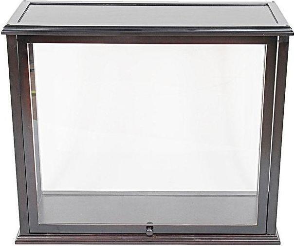 Display Case ELEGANCE Home Painted Dark Mahogany Hardwood Plexiglass - $1,059.00