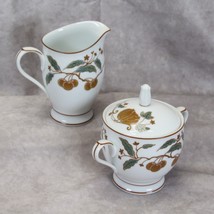 Noritake Fairfield Creamer and Sugar Bowl with Lid - $18.61