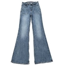 American Eagle Super Hi Rise Flare Jeans Size 2 Next Level Stretch High ... - $29.19