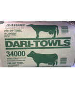 Dari-Towls 34000 9”x10” 268 Pack Dairy Cow Towels For Farm Use-NEW-SHIPS... - $18.85 CAD