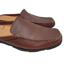 Geox Respira Shoes Men&#39;s 44 Slip On Mules Slipper Loafer US Sz 11 Brown ... - $39.55