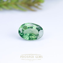 1.55cts, Green Sapphire Gemstone, Oval 8x6mm, September Birthstone - £31.96 GBP