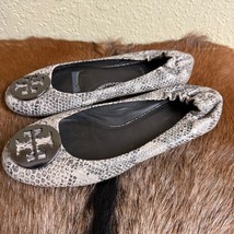 Tory Burch Reva Snake Lizard Print Ballet Flat Classy Demure Women&#39;s Approx 7 - £41.11 GBP