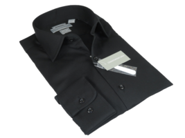 Men&#39;s Dress Shirt Christopher Lena 100% Cotton Wrinkle Free C507WS0R Black - £33.07 GBP