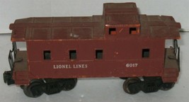 Vintage Lionel Lines 6017 Brown Caboose Model Railroad O Train Car for Refurbish - £6.96 GBP