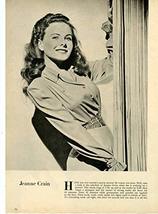 Jeanne Crain Kirk Douglas Smoking a Pipe original 1pg 8x10 clipping magazine pho - £3.82 GBP