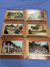 Vintage 5.5”x 7.5” Cork Back Trivet hot pad placemat Set Of 6 England Ph... - $11.88